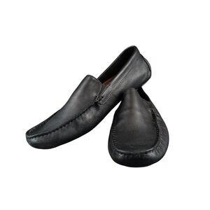 Rockport Mens Loafers Moccassin Toe Slip On Leather Shoes Black Size 7.5